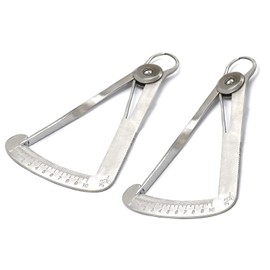 AAProTools Stainless Steel Jewelry Measuring Calipers, Pack of 2, 0-10mm, Diamonds & Metal Measure Tools for Jewelry Art Wax Rubber Sheet