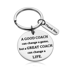 NUBARKO Coach Thank You Gifts Keychain for Men Women FootBall Soccer Basketball Coach