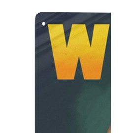 Wildwood, New Jersey, Roller Coaster and Moon (12x18 Aluminum Wall Sign, Wall Decor Ready to Hang)