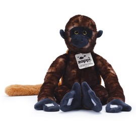 Plush Hanging Woolly Monkey with Velcro on Paws and Feet - Soft Plush Toy - For Kids Boys Girls Cuddly Plush Toy - Perfect Cuddly Gift for Kid - 46 cm Long