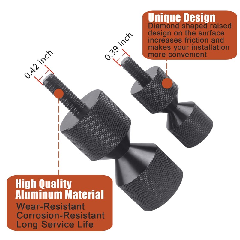CNRAQR 4 Pcs Aluminium Flange Two Hole Alignment Pins -