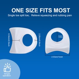 10 Stück Zehenspreizer Silikon, Zehenstrecker für Damen und Herren, Zehenspreizern, Schmerzlinderung und Druckentlastung, Zehentrenner für Bunion Korrektur, überlappende Zehen