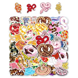 100 Snake Stickers, Cute Cartoon Stickers, Waterproof Stickers, Can Decorate Water Bottles, Hand Accounts, Suitcases.