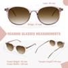 OPTOFENDY Reader Sunglasses for Women, TR90 Round Full Lens Outdoor