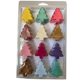 Xmas Tree Wax Melts Gift Set 12 Days of Christmas Festive Fragrances
