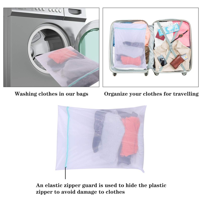 metagio Pack of 2 Laundry Bags, Extra Large Laundry Net