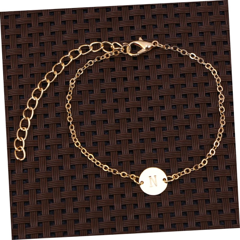 COLLBATH Fashionable Women's Letter Anklet Casual Beach Anklet Bracelet Lightweight