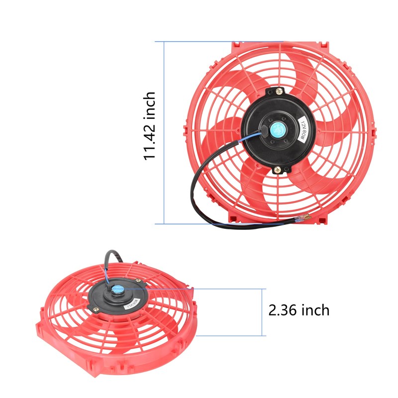 10" Electric Radiator Cooling Fan Assembly Kit, Universal High Performance