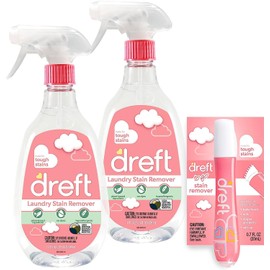 Dreft Stain Remover for Baby Clothes, Fragrance Free 24.35 Fl Oz (Pack of 2)
