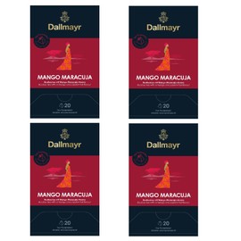 4 x Dallmayr Rooibos Mango Passion Fruit 20 Pyramids 2.5 g Each