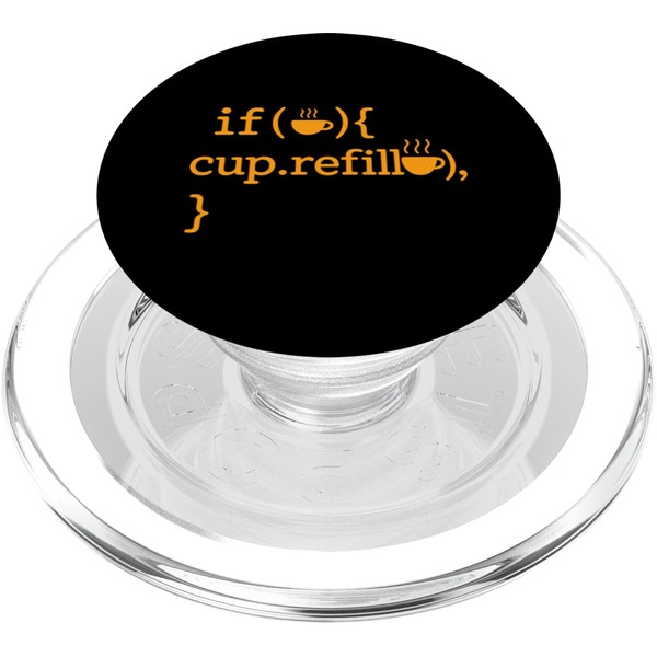 Kaffeeliebhaber Programmierer Programmierung Koffein PopSockets PopGrip für MagSafe