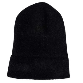 Genuine Merino Wool and Possumdown Blended Beanie | Unisex | Comfy, Light, and Quick-Drying Black