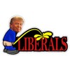 Trump Peeing on Liberals Stickers 2 Pack