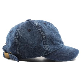 YAMEE Baseball Cap Women's Denim, Baseball Cap Unisex Short Brim, Sun Hat Women Men Adjustable Summer Hat Women's Sun Protection Sports Hat Women's Classic Outdoor, 2/Dark Blue