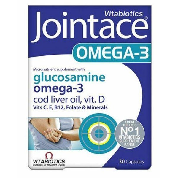 VITABIOTICS JOINTACE OMEGA-3, HELPS MANTAIN SUPPLE& FLEXIBLE JOINTS 30CAPSULES
