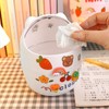 Wisebom Mini Table Bin with Lid, Portable Cute Cartoon Style