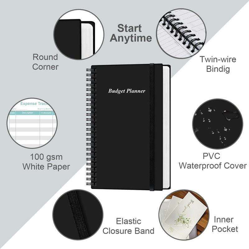 Budget Planner - A6 Expense Budget Tracker, Budget Book for