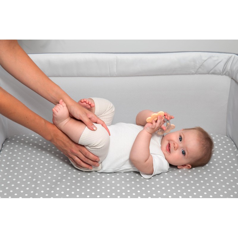 Lovely Hippo 2 x Fitted Sheets 50 x 83 cm,
