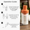 Sugar Dispenser Bottle - Glass Sugar Shaker for Coffee, Cereal,