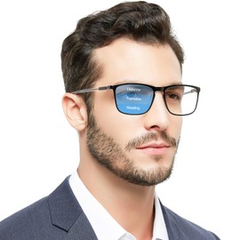 OCCI CHIARI Mens Progressive Multifocus Reading Glasses Transition Bifocal Readers(+250) 1.0 1.5 2.0 2.5 3.0 3.5