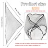 OWMOSYX 7 Piece Triangle Hair Net for Rollers Women Mesh