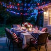 YEGUO Red White Blue Lights, 33ft 100 LED String Lights