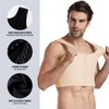 Akkad Kuti Mens Hide Gynecomastia Chest Vest Adjustable Compression Tank