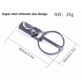 Cigar Scissors Cutter Stainless Steel Guillotine Double Blade Straight Cut Cigar Lovers Tools (Mini)