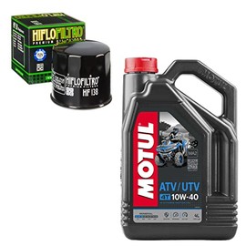 RAD Powersports Oil Change Kit For Arctic Cat 2008 400 4X4 Automatic Mineral 5W-40