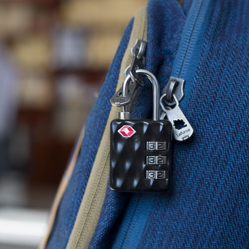 TSA-Approved Combination Padlock for Luggage & Travel - Durable, Resettable,