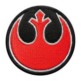 Reflective Squadron Rebel Alliance Jedi Order Patch [Hook Fastener - RA6]