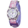 Ravel Girl's Hibiscus Flower Patterned Easy Fasten Strap Watch -