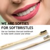 Virgin Forest Bamboo Toothbrush, Biodegradable Soft Bristles Toothbrushes, Wooden Toothbrush
