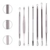 LUPO Comedones/Blackhead Remover Set – Stainless Steel Double Tool Kit – (Pack of 7)
