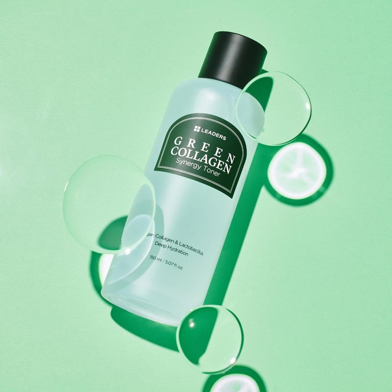 LEADERS Green Collagen Synergy Toner – Hydrating Moisturizing Toner for
