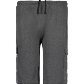 ADAMO Men's Sweat Shorts with Cargo Pockets Plus Sizes up to 14XL, Anthracite mottled