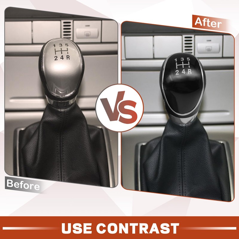 nuoozy 5 Speed Manual Transmission Gear Shift Knob Cover Compatible