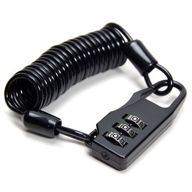 Goods Land GD-DIALWLK Wire Lock, Wire Cable, 3 Digit Bike Helmet Lock, Anti-Theft