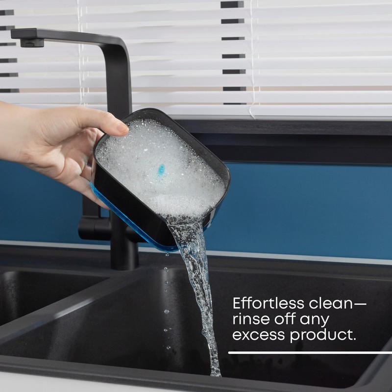 Fineway 3-in-1 Automatic Refillable Soap Dispenser Set with Sponge Holder,