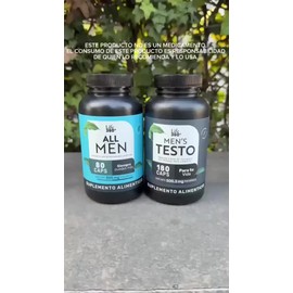 Set de Suplementos Testosterona y Multivitamínico Para Hombre 360 Cápsulas cu  LIFE360