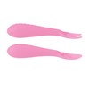 Nuby Silicone Easy Grip Fork & Spoon Set, 12+m in
