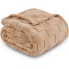Wajade Fleece Throw Blanket, Fluffy Faux Fur Blanket for Bed