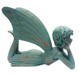 HomeStyles Dreamer Fairy 99010 Large Lying Statue Bronze Patina