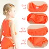 HAPPYMA Baby Swimsuit Toddler Girl Bathing Suit Summer Solid Color