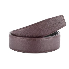 Vatee's Reversible Genuine Leather Belt Without Buckle for Men Replacement Strap 29 mm/34 mm/38 mm Wide, 199:Black/Brown