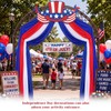 Batiyeer 5 Pcs 32.2ft 4th of July Patriotic Bunting Porch