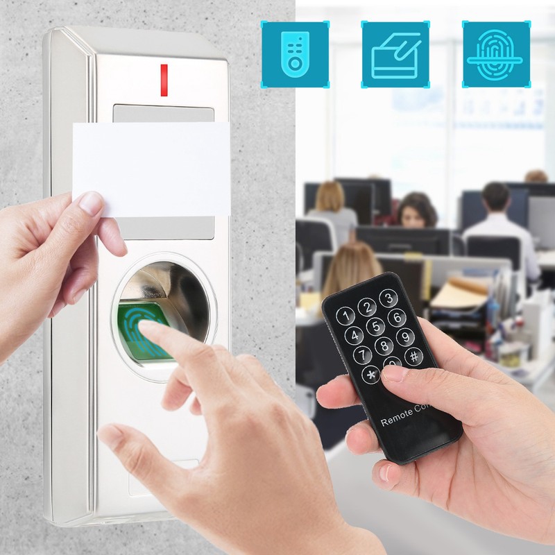 Metal IP66 Waterproof Fingerprint Access Controller Door 125KHZ ID Card