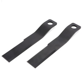 WIKIBB Brush Hog Cutter Cutting Blades Replacement for Skid Steer Brush Cutter Lawn Brush Mower Head Blade Rotary Cutter 2Pcs 8mm Thickness Spring Steel
