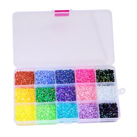 Gatuida Color Flat Back Nail Rhinestones DIY Nail Art Gems and Charms for Stunning Nail Decorations Christmas Birthdays and Special Occasions