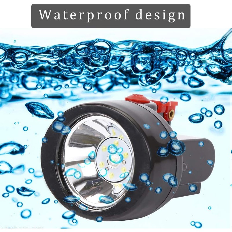 Rechargeable LED Mining Cap Lamp 1+6 Light Source, White Light